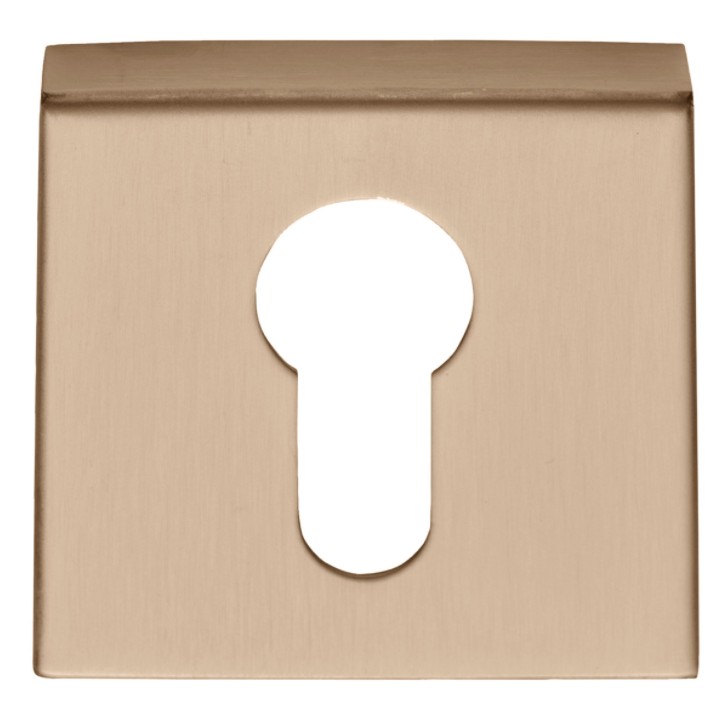 PC-Plaatje vierkant 53x53x10 PVD licht brons