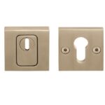 SKG3 Veiligheid-rozet BASICS BSQVEIL met kerntrekbeveiliging vierkant PVD licht brons