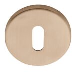 Sleutelplaatje Rond PVD licht brons