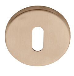 Sleutelplaatje Rond PVD licht brons