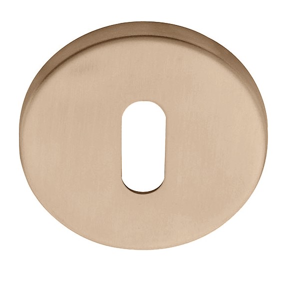 Sleutelplaatje Rond PVD licht brons