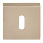 Sleutelplaatje vierkant 53x53x10 PVD licht brons