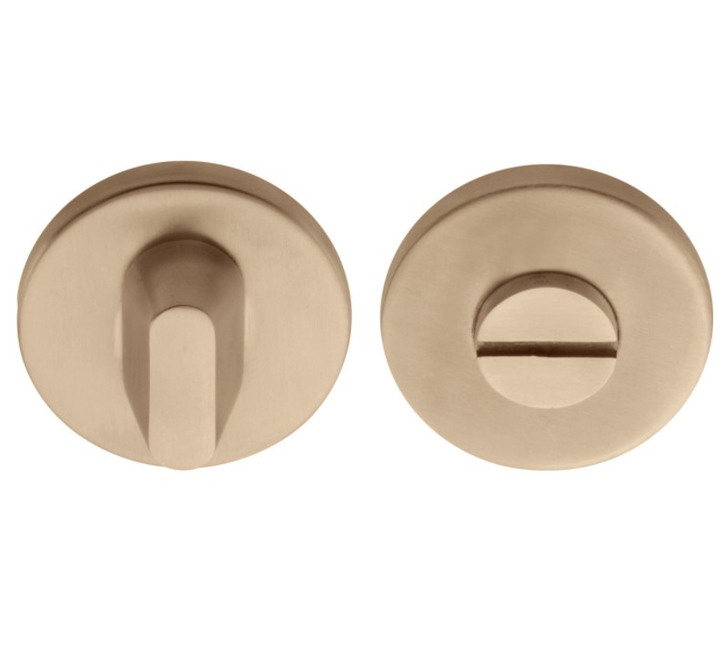 WC-Sluiting 8 mm rond verdekt blind PVD licht brons