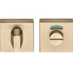 WC-sluiting vierkant 53x53x10 mm PVD licht brons