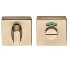 WC-sluiting vierkant 53x53x10 mm PVD licht brons