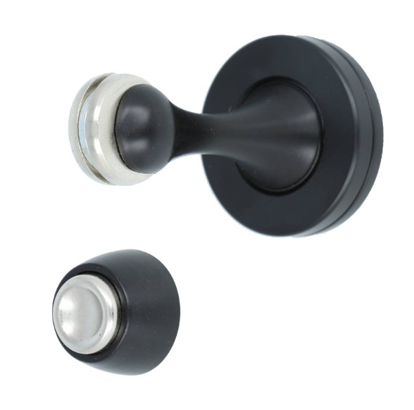 AMIG magnetische deurstopper Ø45x75mm zwart