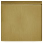 Blindplaatje Vierkant 53x53x10 PVD Mat Goud