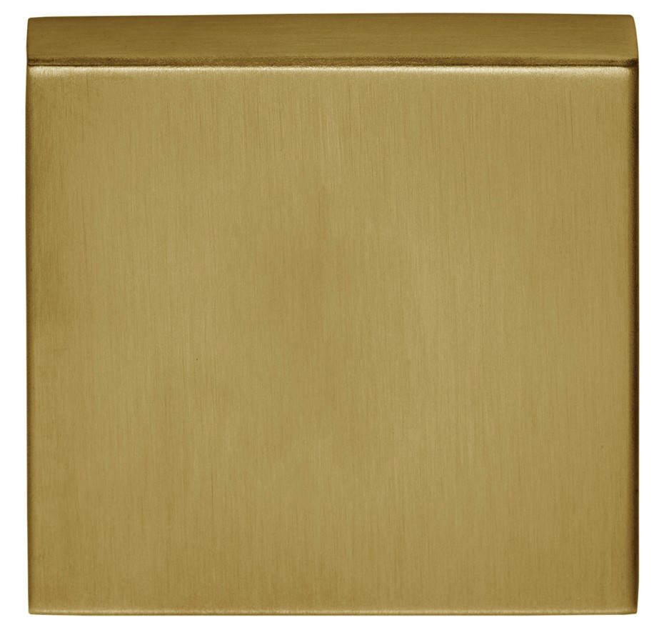 Blindplaatje Vierkant 53x53x10 PVD Mat Goud