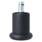 Bureaustoel glijder 50x53mm cilindrisch zwart