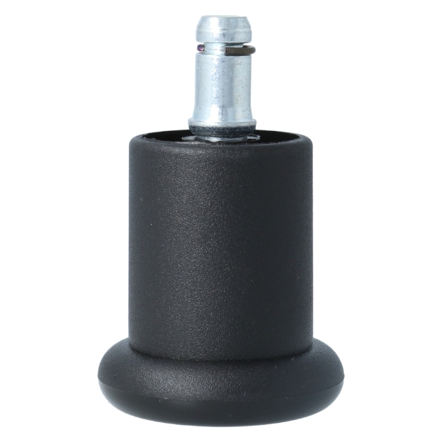 Bureaustoel glijder 50x53mm cilindrisch zwart