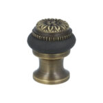 Deurstop vloermontage 45x37mm messing brons