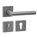 Intersteel SKG3 veiligheid achterdeur set Jura vierkant rvs getrommeld