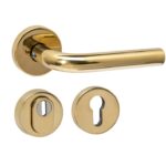 Intersteel SKG3 veiligheid achterdeur set Luzern rond PVD messingkleur