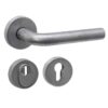 Intersteel SKG3 veiligheid achterdeur set Luzern rond rvs getrommeld