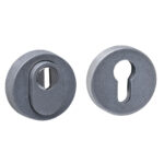 Intersteel SKG3 veiligheidsrozetten rond verdekt ø52x12mm met kerntrekbeveiliging rvs getrommeld