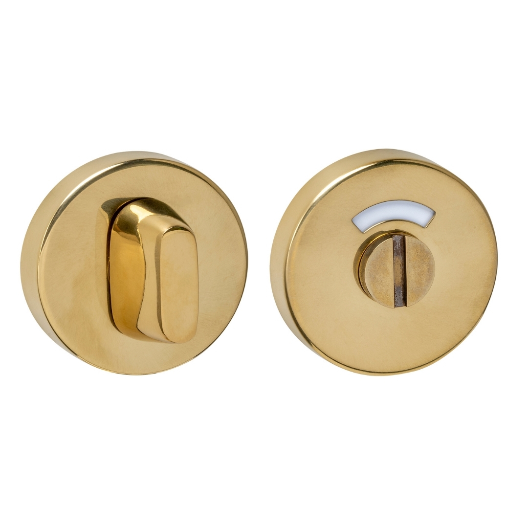 Intersteel WC-sluiting verdekt ø53x10mm met stift 8x8mm PVD messingkleur