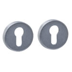 Intersteel cilinderrozetten verdekt ø53x9mm rvs getrommeld