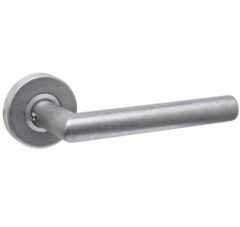 Intersteel enkele deurklink Jura op rozet verdekt ø53x10mm rvs getrommeld