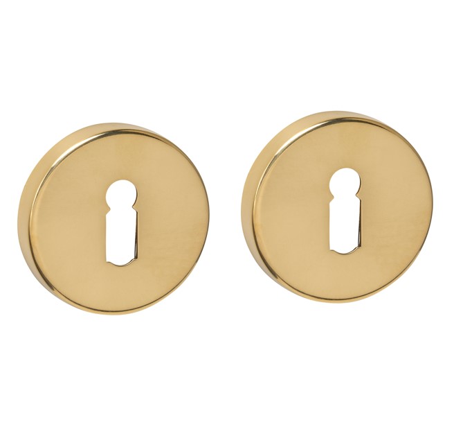 Intersteel sleutelrozetten verdekt ø53x9mm PVD messingkleur