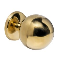 Intersteel voordeurknop bol ø75mm éénzijdige montage PVD messingkleur