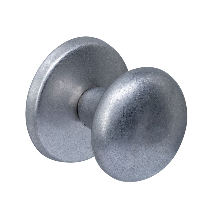 Intersteel voordeurknop paddenstoel ø58mm éénzijdige montage rvs getrommeld