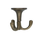 Kapstokhaak onderbouw draaibaar messing brons