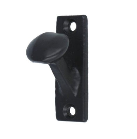 Kapstokhaakje op plaat ijzer zwart - Afbeelding 4