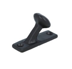 Kapstokhaakje op plaat ijzer zwart