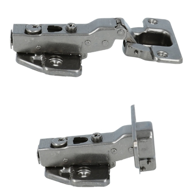 Keukenscharnier softclose tbv half opdekdeurtjes antraciet - Afbeelding 2