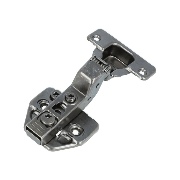 Keukenscharnier softclose tbv inliggende deurtjes antraciet