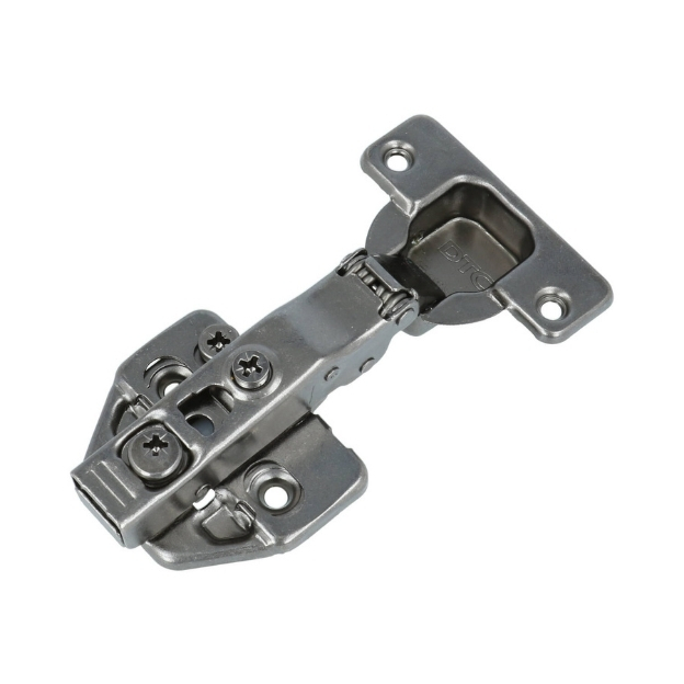 Keukenscharnier softclose tbv opdekdeurtjes antraciet