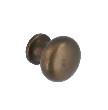 Knop 26 mm messing antiek