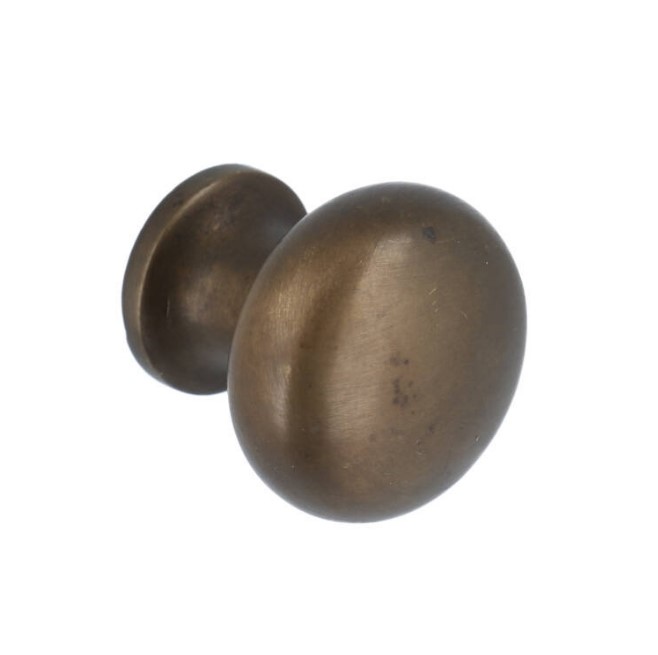 Knop 32 mm messing antiek