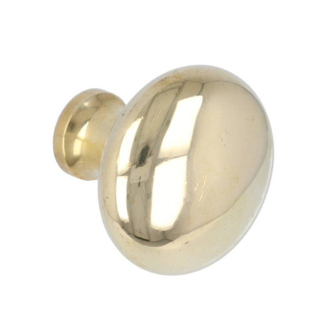 Knop 38 mm messing gepolijst