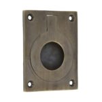 Luikring 70x55 mm messing brons