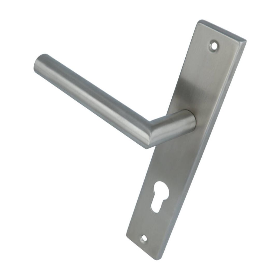 ODShop poortdeur set met beslag, slot PC72 en cilinder 35/35 rvs - Afbeelding 2