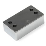 Opvulblok tbv deuropvanger voor opdekdeur 12-27 mm verchroomd