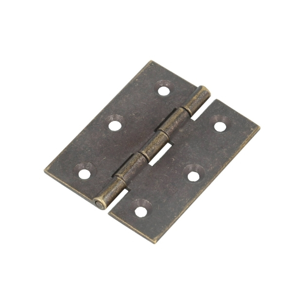 Scharnier 50x40x2 mm messing antiek