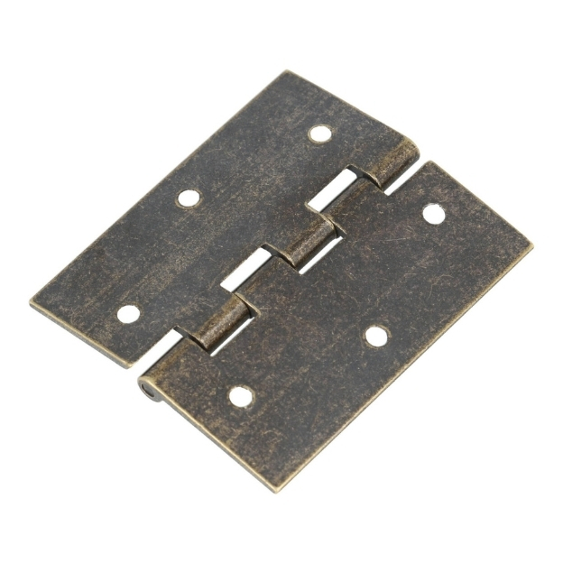 Scharnier 60x50x2 mm messing antiek - Afbeelding 2