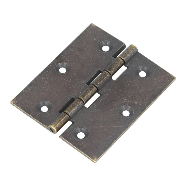 Scharnier 60x50x2 mm messing antiek
