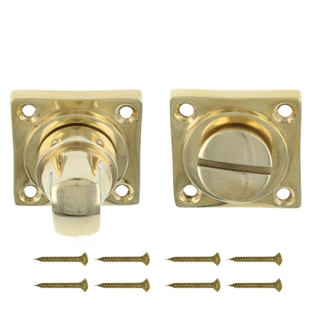 WC-sluiting 8 mm messing gepolijst - Afbeelding 2