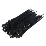 100 bundelbandjes nylon zwart 3,6 x 150 mm