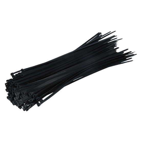 100 bundelbandjes nylon zwart 4,8 x 300 mm