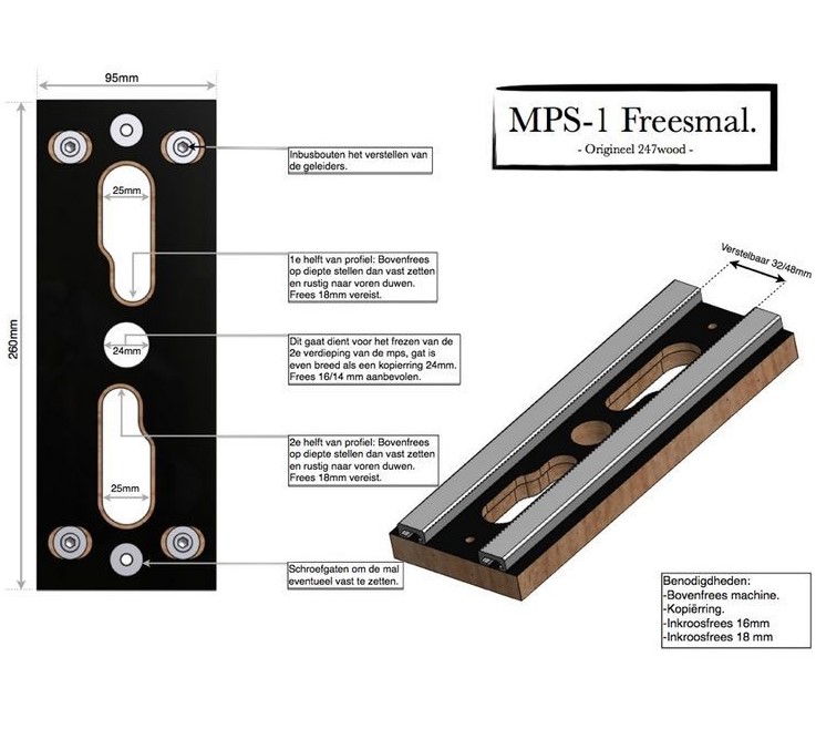 247WOOD Freesmal MPS 20 - Afbeelding 2