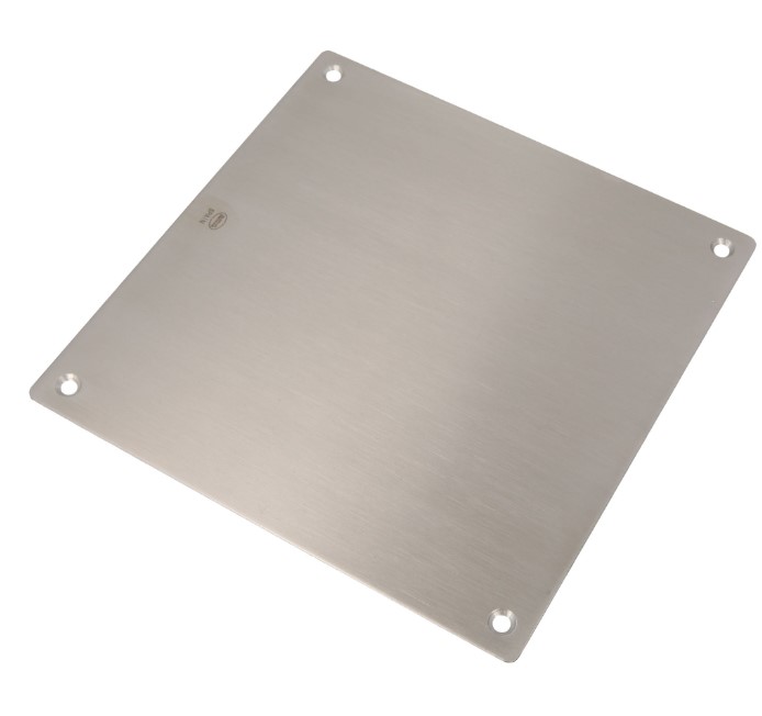 AMIG Afdekplaat vierkant rvs mat - Afbeelding 3