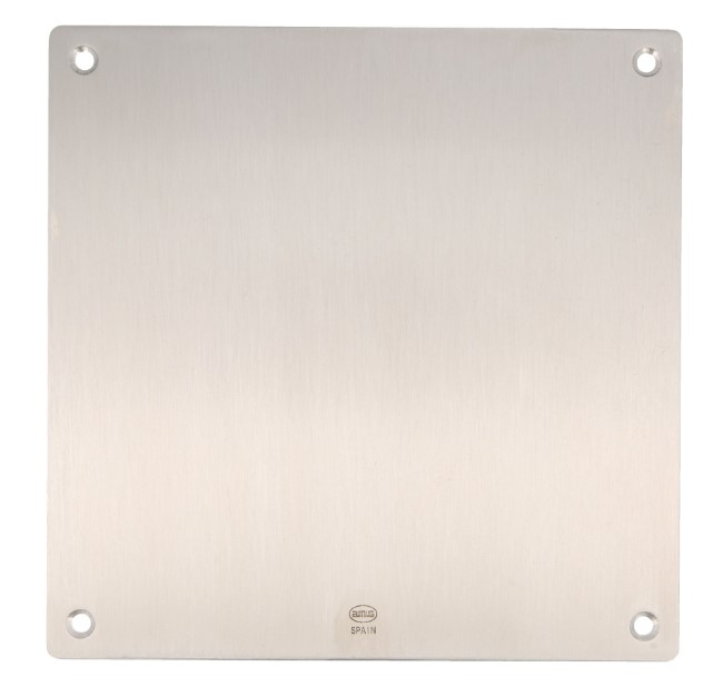 AMIG Afdekplaat vierkant RVS mat