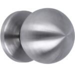 AMIG Vaste deurknop ø70mm mat rvs 1