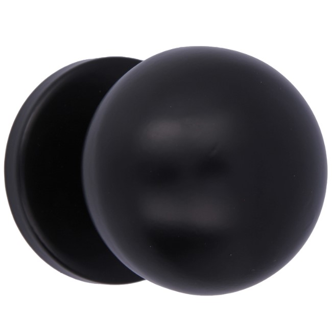 AMIG Vaste deurknop ø70mm zwart