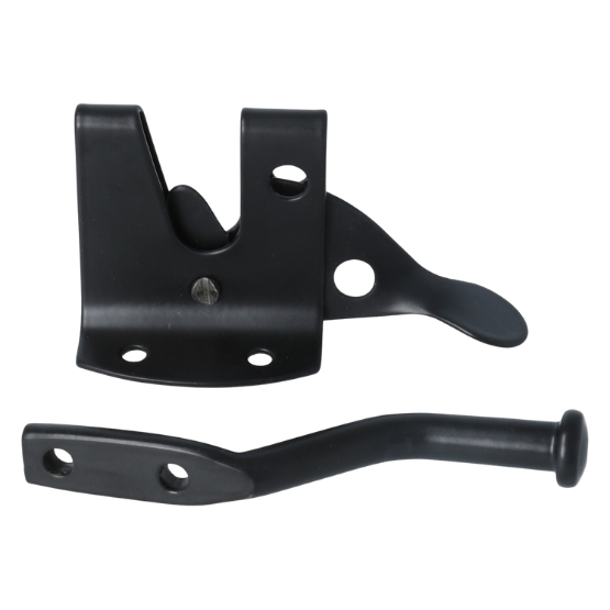 Automatische heksluiting met sluitpen 60mm zwart gelakt - Afbeelding 2