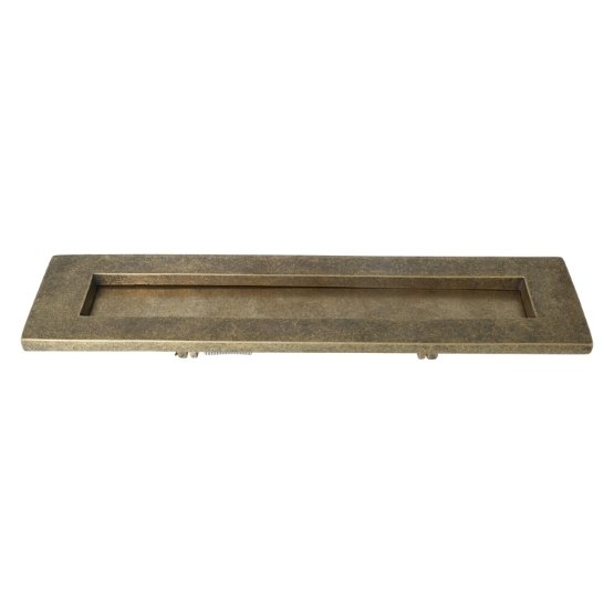 Brievenbus strak messing antiek 320x80mm - Afbeelding 2